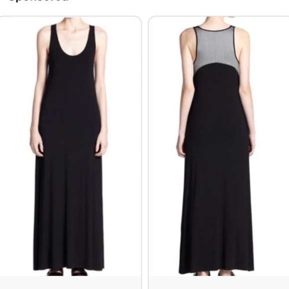 Vince Dresses & Skirts - Vince Chambray Maxi Tank Top Dress w/ Gray Textured Fabric in Top Back, size M.